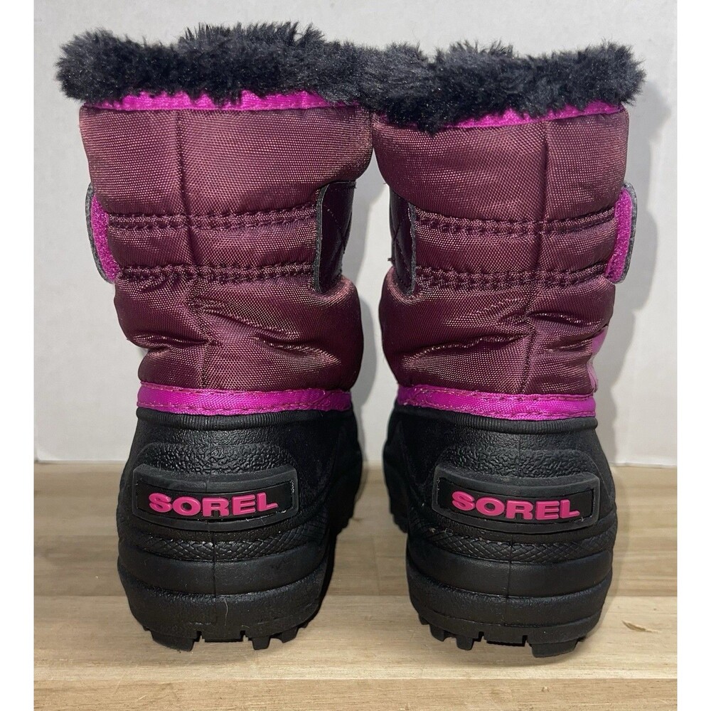 SOREL Snow Commander Toddler Boot NV1960-562 Orchid Pink Flare Size 6 - Picture 4 of 11